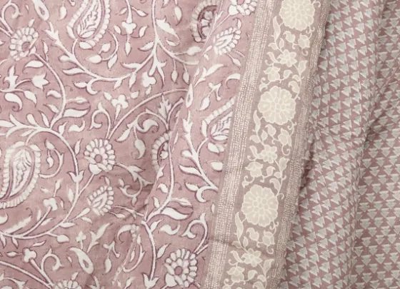 Mauve Scorro 5-Pc. King Comforter Set-Kirkland's Home Discount