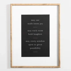 May Our Walls Know Joy Framed Wall Plaque-Kirkland's Home Outlet
