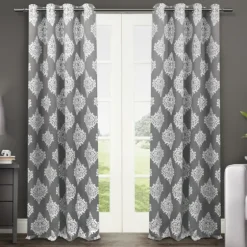 Medallion Curtain Panel Set, 96 In.-Kirkland's Home Flash Sale