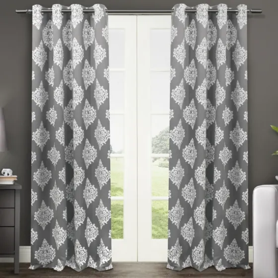 Medallion Curtain Panel Set, 96 In.-Kirkland's Home Flash Sale