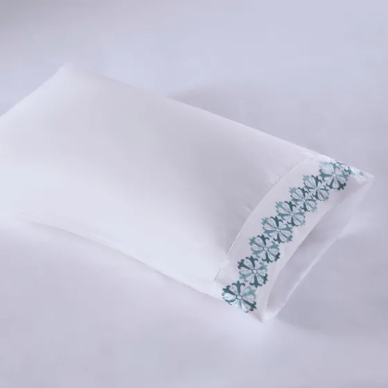 Medallion Hem Microfiber 4-Pc. Queen Sheet Set-Kirkland's Home Shop