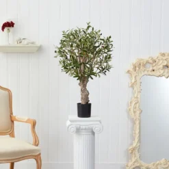 Mediterranean Olive Branch Tree In Black Pot-Kirkland's Home Discount