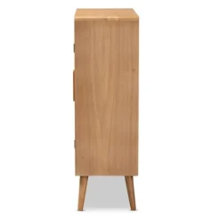 Medium Oak Rattan 2-Door Cabinet-Kirkland's Home Fashion