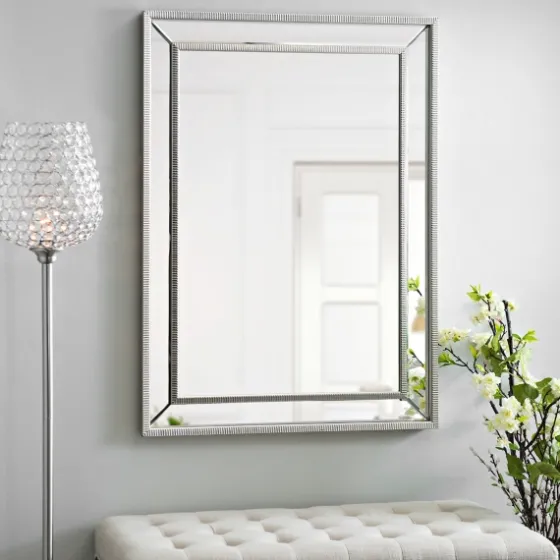 Medium Silver Luxe Mirror, 31.5X43.5 In.-Kirkland's Home Sale