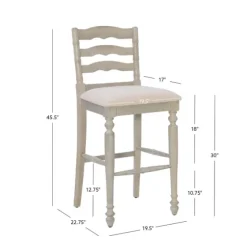 Melvin Distressed Wash Bar Stool-Kirkland's Home Clearance