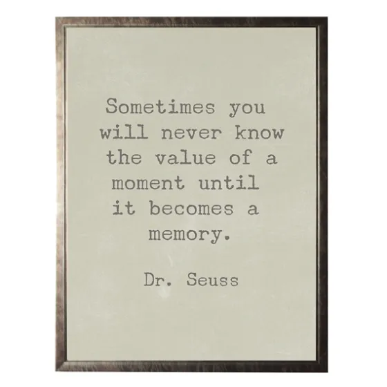 Memory Dr. Seuss Quote Framed Art Print-Kirkland's Home Outlet