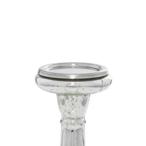 Mercury Glass Candle Holders, Set Of 3-Kirkland's Home Outlet