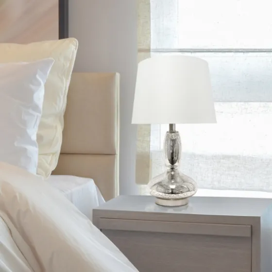 Mercury Glass Curvy Table Lamp-Kirkland's Home Cheap