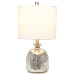 Mercury Hammered Glass Shade Table Lamp-Kirkland's Home Outlet