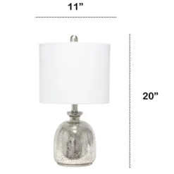 Mercury Hammered Glass Shade Table Lamp-Kirkland's Home Outlet