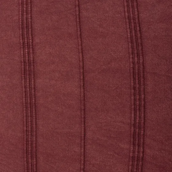 Merlot Striped Organic Cotton Throw Pillow-Kirkland's Home Cheap