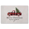 Merry Christmas Plaid Truck And Tree Floor Mat-Kirkland's Home Discount