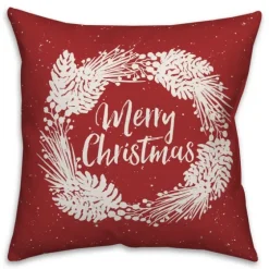 Merry Christmas Wreath Outdoor Pillow-Kirkland's Home Best