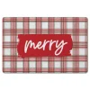 Merry Plaid Christmas Kitchen Mat-Kirkland's Home Store