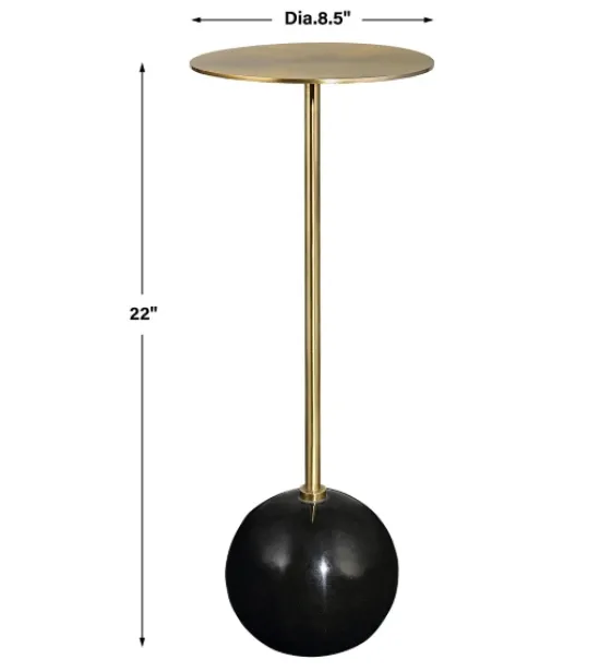 Metal & Round Black Base Cocktail Table-Kirkland's Home Hot