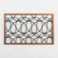 Metal Abstract Circles Wall Plaque-Kirkland's Home Outlet