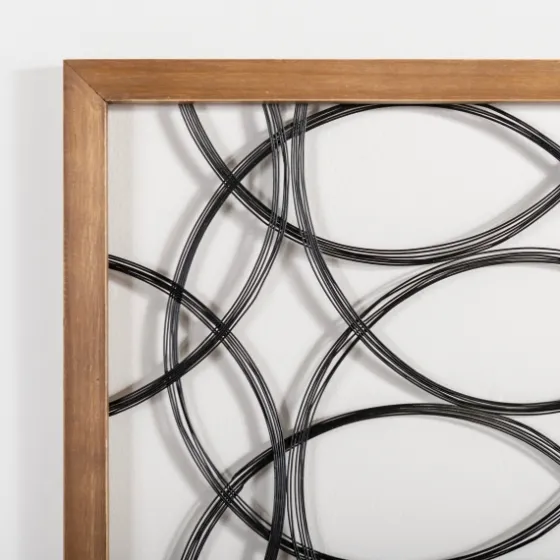 Metal Abstract Circles Wall Plaque-Kirkland's Home Outlet