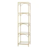 Metal And Clear Glass 4-Tier Shelf-Kirkland's Home Outlet