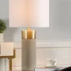 Metal And Concrete Cylindrical Table Lamp-Kirkland's Home New