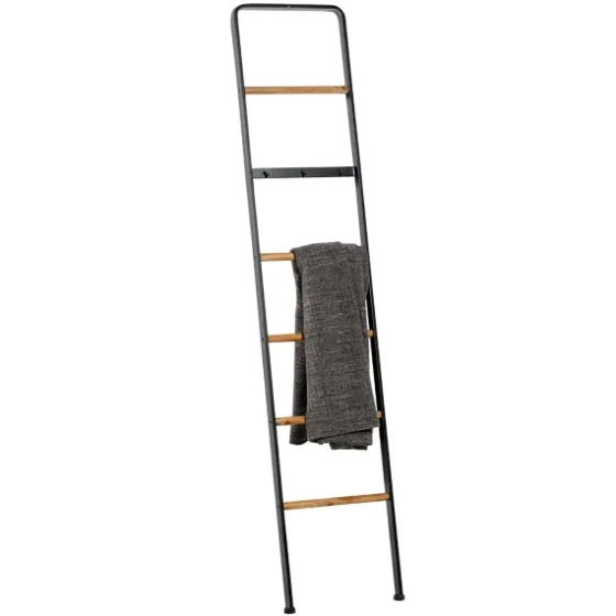 Metal And Fir Wood Leaning Ladder With Hooks-Kirkland's Home Discount