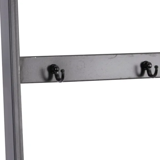 Metal And Fir Wood Leaning Ladder With Hooks-Kirkland's Home Discount