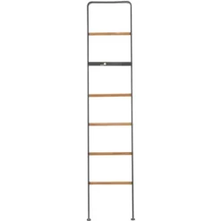 Metal And Fir Wood Leaning Ladder With Hooks-Kirkland's Home Discount