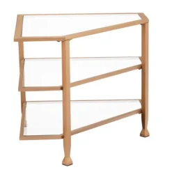 Metal And Glass Corner Tv Stand-Kirkland's Home Flash Sale