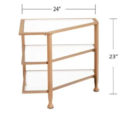 Metal And Glass Corner Tv Stand-Kirkland's Home Flash Sale