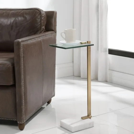 Metal And Glass Top Accent Table-Kirkland's Home Best