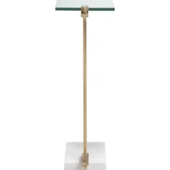 Metal And Glass Top Accent Table-Kirkland's Home Best