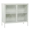 Metal And Glass X-Door Cabinet-Kirkland's Home Cheap