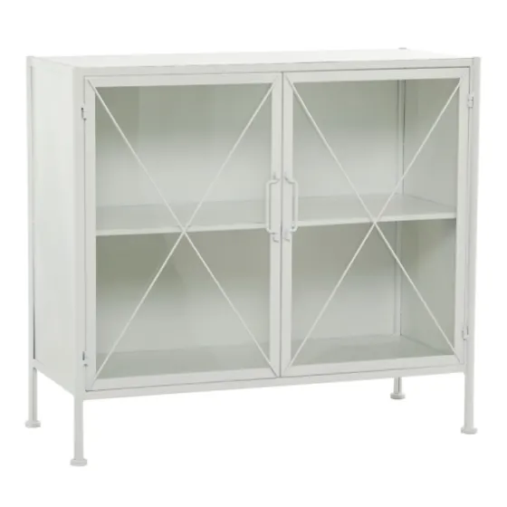 Metal And Glass X-Door Cabinet-Kirkland's Home Cheap