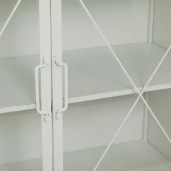 Metal And Glass X-Door Cabinet-Kirkland's Home Cheap