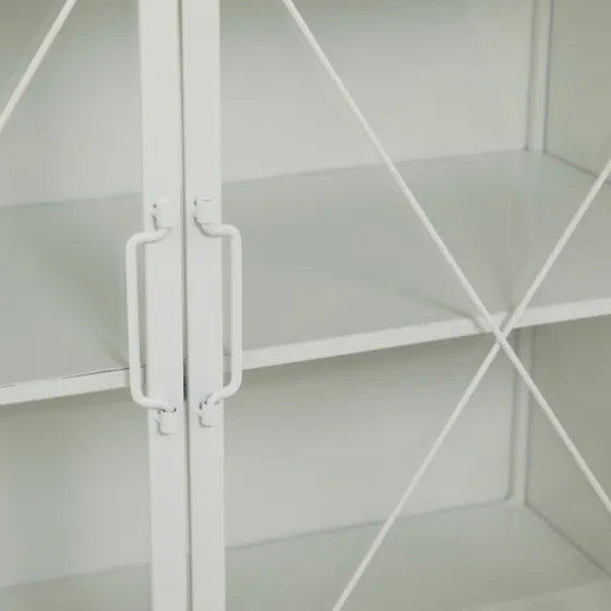 Metal And Glass X-Door Cabinet-Kirkland's Home Cheap