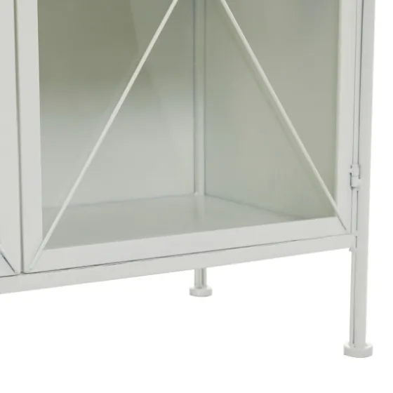 Metal And Glass X-Door Cabinet-Kirkland's Home Cheap