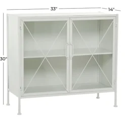 Metal And Glass X-Door Cabinet-Kirkland's Home Cheap