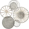 Metal And Rattan Cord Discs Wall Sculpture-Kirkland's Home Outlet