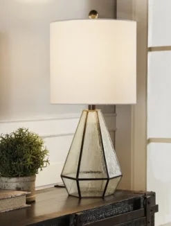 Metal And Seeded Glass Cage Table Lamp-Kirkland's Home Flash Sale