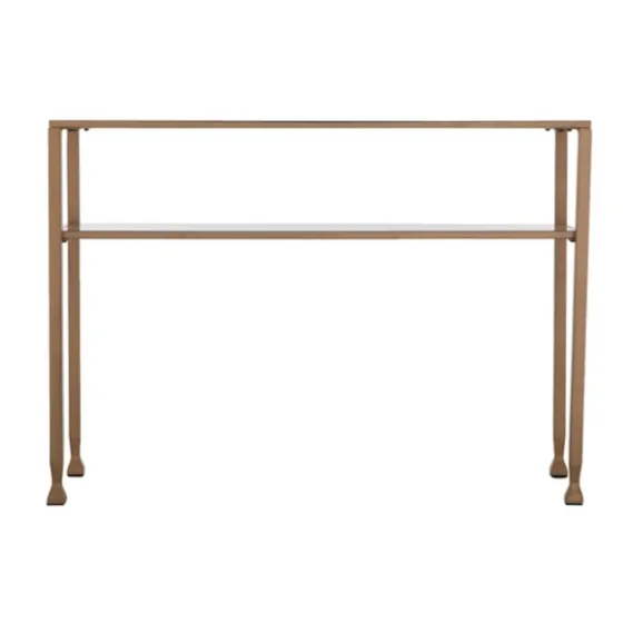 Metal And Tempered Glass Console Table-Kirkland's Home Store