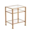 Metal And Tempered Glass Side Table-Kirkland's Home Cheap