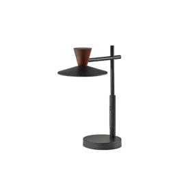 Metal And Walnut Wood Table Lamp-Kirkland's Home Sale