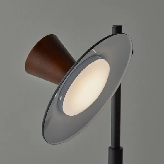 Metal And Walnut Wood Table Lamp-Kirkland's Home Sale