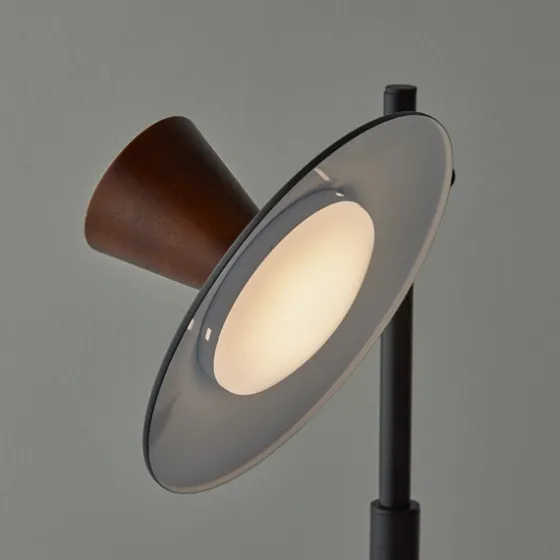 Metal And Walnut Wood Table Lamp-Kirkland's Home Sale