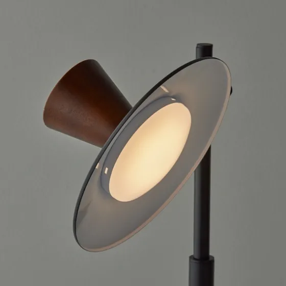 Metal And Walnut Wood Table Lamp-Kirkland's Home Sale