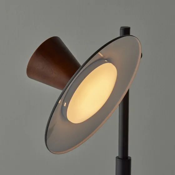 Metal And Walnut Wood Table Lamp-Kirkland's Home Sale