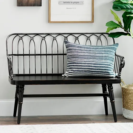 Metal And Wood Amy Bench-Kirkland's Home Hot
