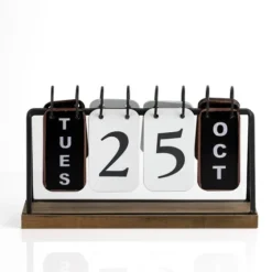 Metal And Wood Flip Calendar-Kirkland's Home Online