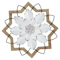 Metal And Wood Flower Wall Plaque-Kirkland's Home Cheap