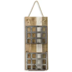 Metal And Wood 2-Tier Mail Holder Wall Plaque-Kirkland's Home Hot