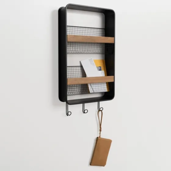 Metal And Wood Wall Magazine Rack-Kirkland's Home Best Sale